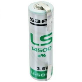 Baterie Saft LS17500 A Lithium - vývody U Saft - AEB