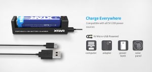 Nabíječka Xtar MC1 USB pro 1 Li-Ion akumulátor