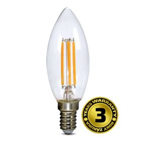 Solight LED žárovka retro, svíčka 4W, E14, 3000K, 360°, 440lm