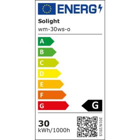 Solight LED reflektor Easy se sensorem, 30W, 2400lm, 4000K, IP44, černý