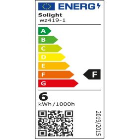 Solight LED žárovka, miniglobe, 6W, E27, 6000K, 510lm