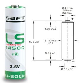 Baterie Saft LS14500 AA