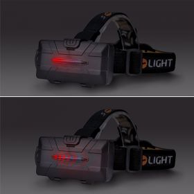 Solight LED čelová nabíjecí svítilna, 550lm, Li-Ion, USB