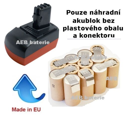 Baterie pro Metabo 6.25475 14,4V 2500 mAh KIT Panasonic AEB