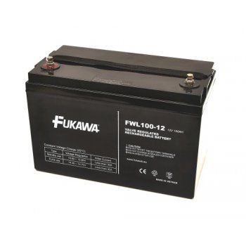 Olověný akumulátor Fukawa 12V 100Ah závit M6