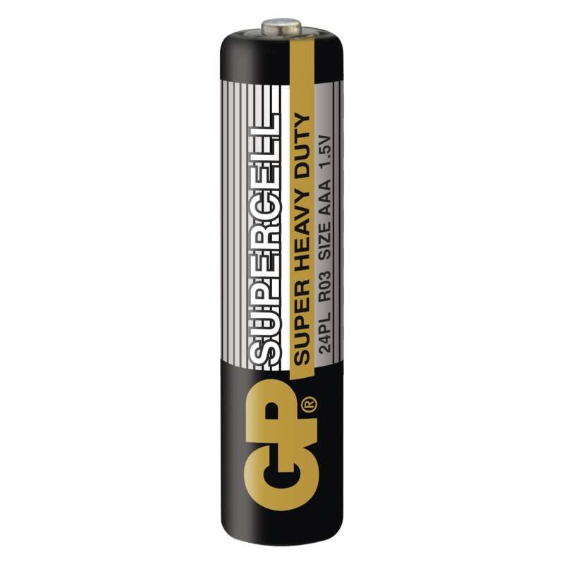 Zinkouhlíková baterie GP Supercell R03 (AAA)