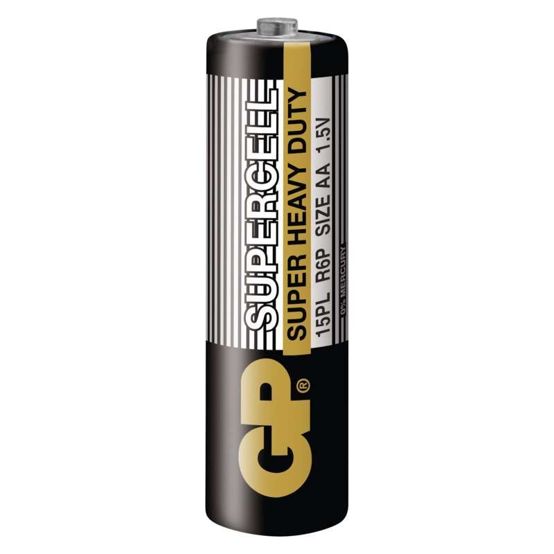 Zinkouhlíková baterie GP Supercell R6 (AA)