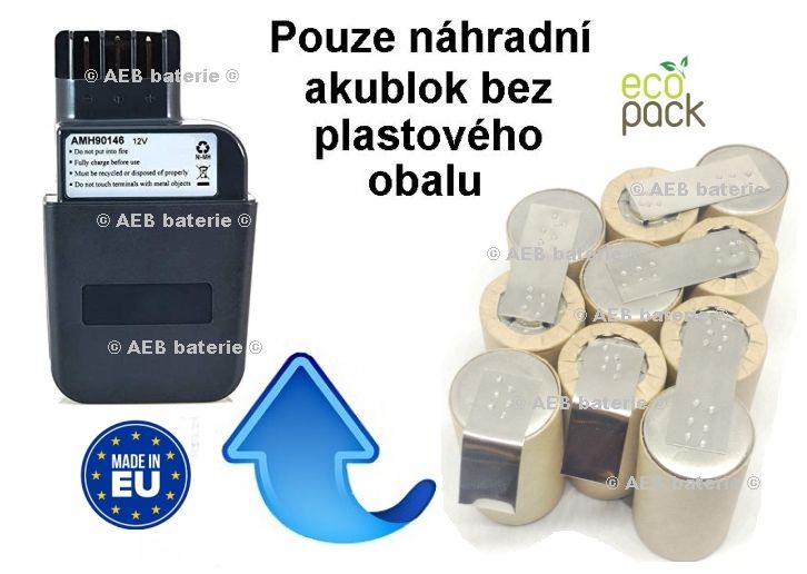 Baterie pro Metabo 31723000 12V 2500 mAh KIT Panasonic AEB