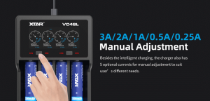 Nabíječka Xtar VC4SL LCD USB pro 1 - 4 Li-Ion/Mn/Ni-MH NEW MODEL