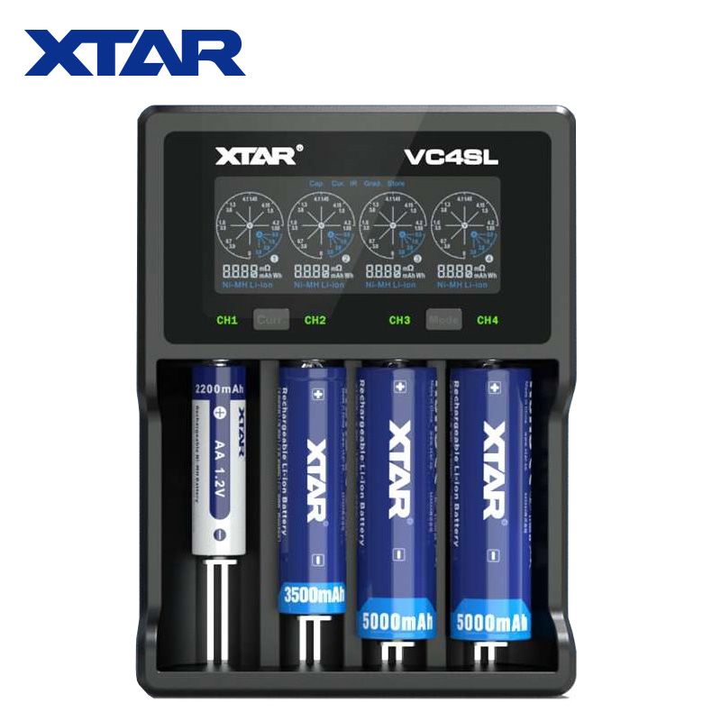 Nabíječka Xtar VC4SL LCD USB pro 1 - 4 Li-Ion/Mn/Ni-MH NEW MODEL