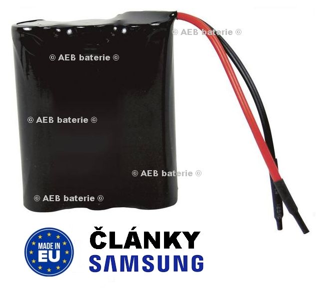 Akupack baterie Samsung 10,8V 2000mAh - vývody 10cm kabel Samsung - AEB