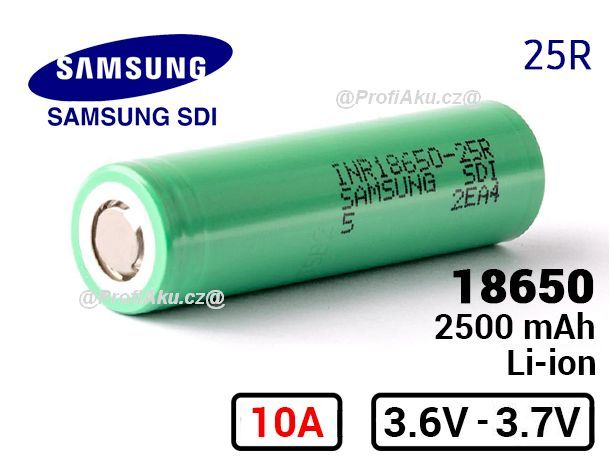 Baterie Samsung INR 18650-25R 2500 mAh