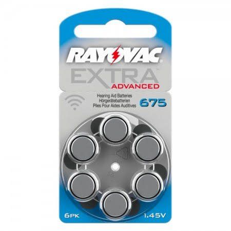 Baterie do naslouchadel 675 Rayovac Extra Advanced 6ks