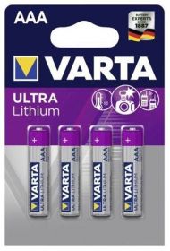 Baterie Varta Ultra Lithium AAA 1100mAh 1.5 V 4ks 6103