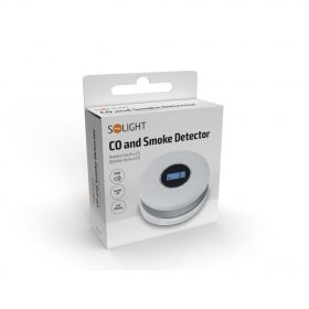 Solight detektor kouře a oxidu uhelnatého, LCD displej, 3x AA baterie
